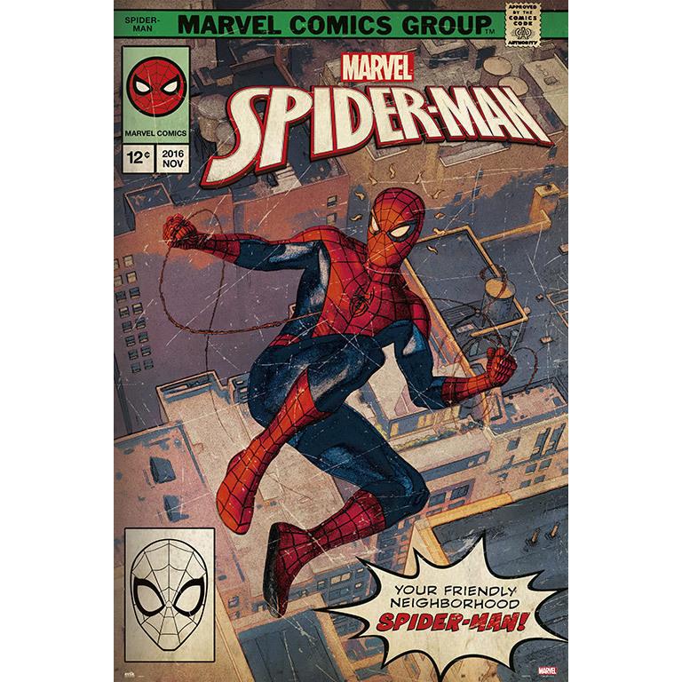 Poster marvel spiderman portada comic