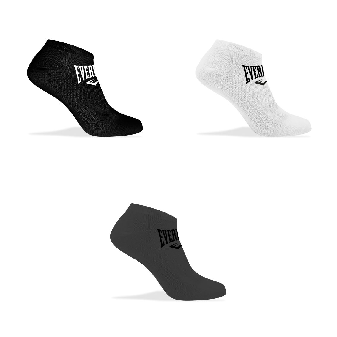 Pack 3 Pares Calcetines Deporte Cortos Everlast