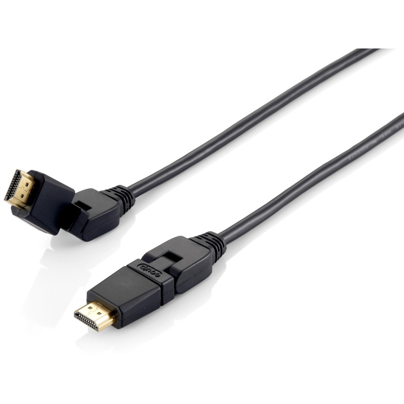 Equip - 119365 Cable HDMI 2.0 giratorio, 5,0 m, conector giratorio, 4K/30 Hz 119365