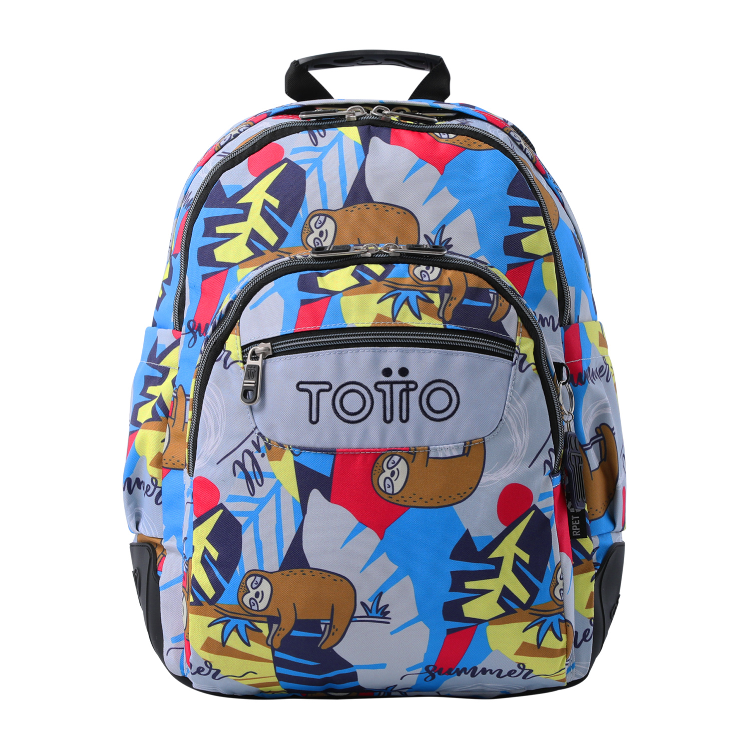 Totto Mochila escolar Rayol Material: Poliéster reciclado 33 x 44 x 13.5 cm