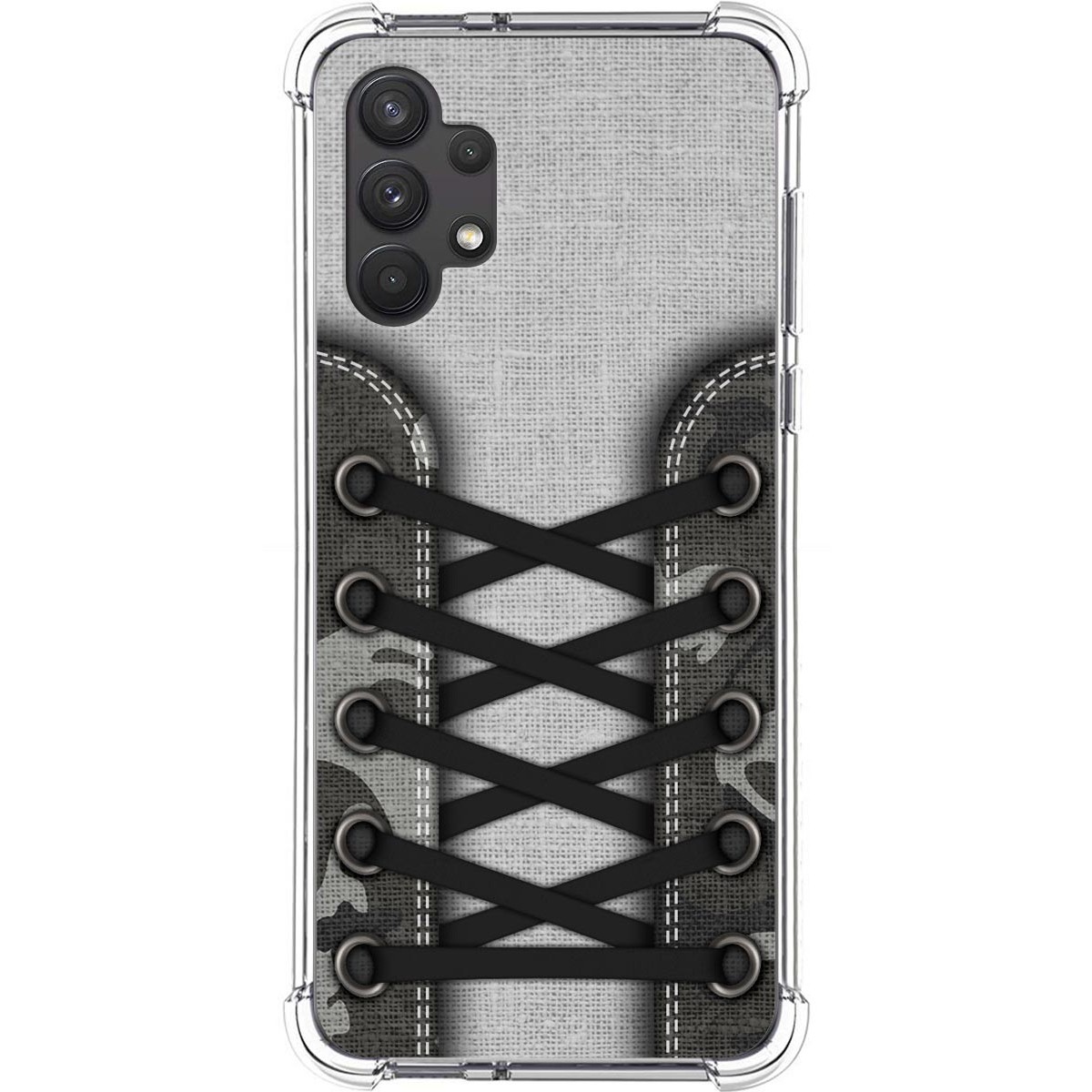 Tumundosmartphone Funda Silicona Antigolpes para Samsung Galaxy A32 4G diseño Zapatillas 16 Dibujos