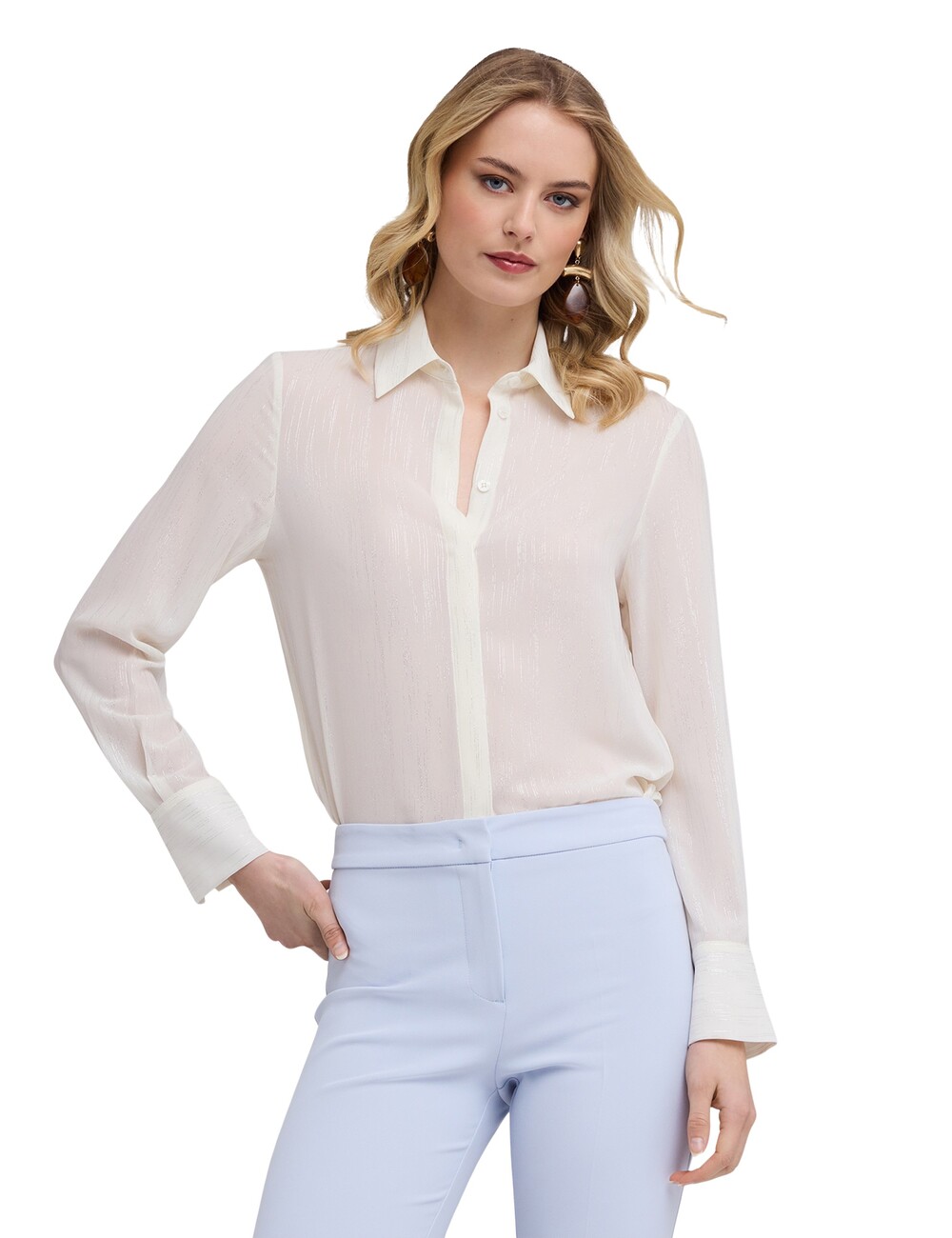 Motivi - Camisa de gasa fil coupé