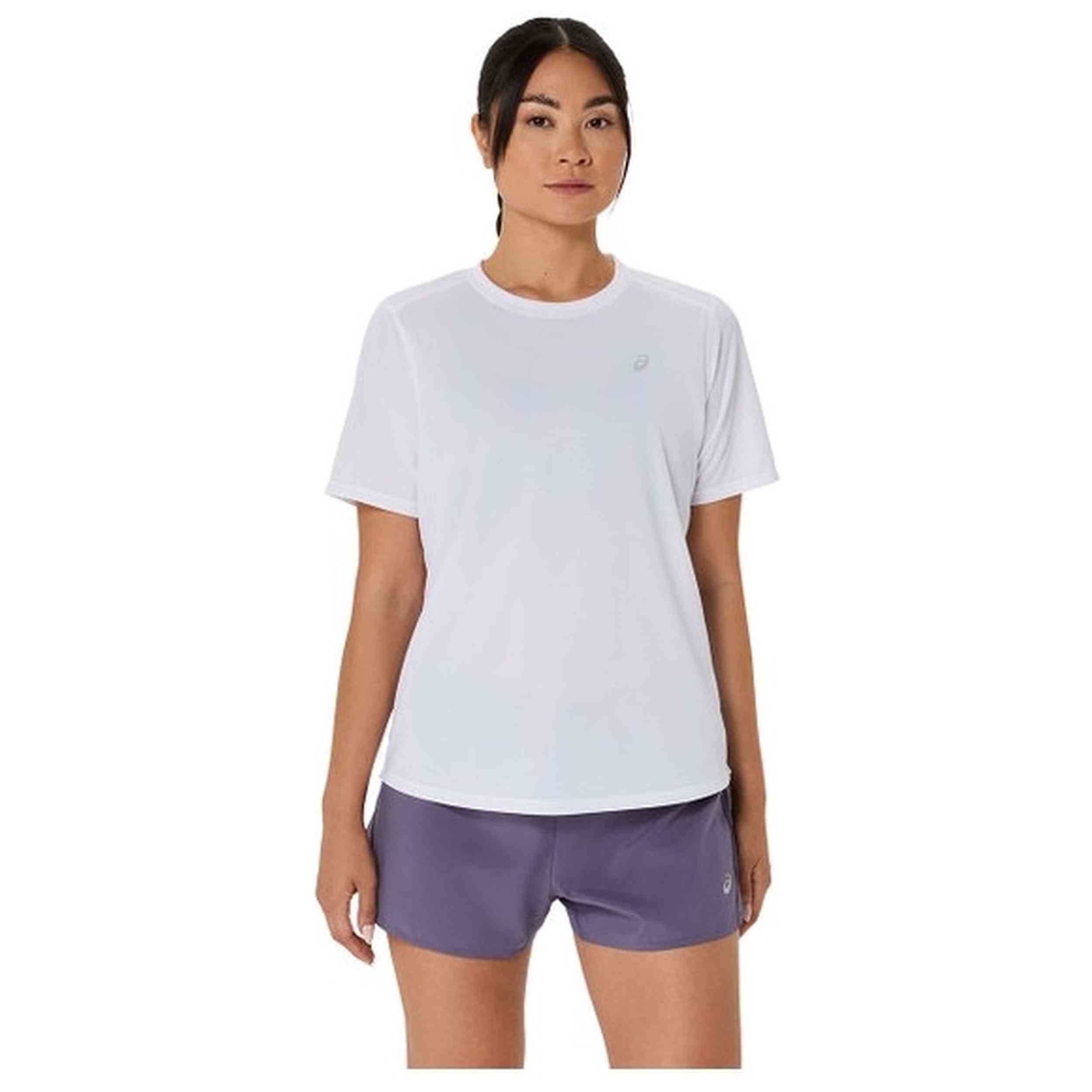 Camiseta De Manga Corta Asics modelo 2012D170-100 para Mujer en color Blanco