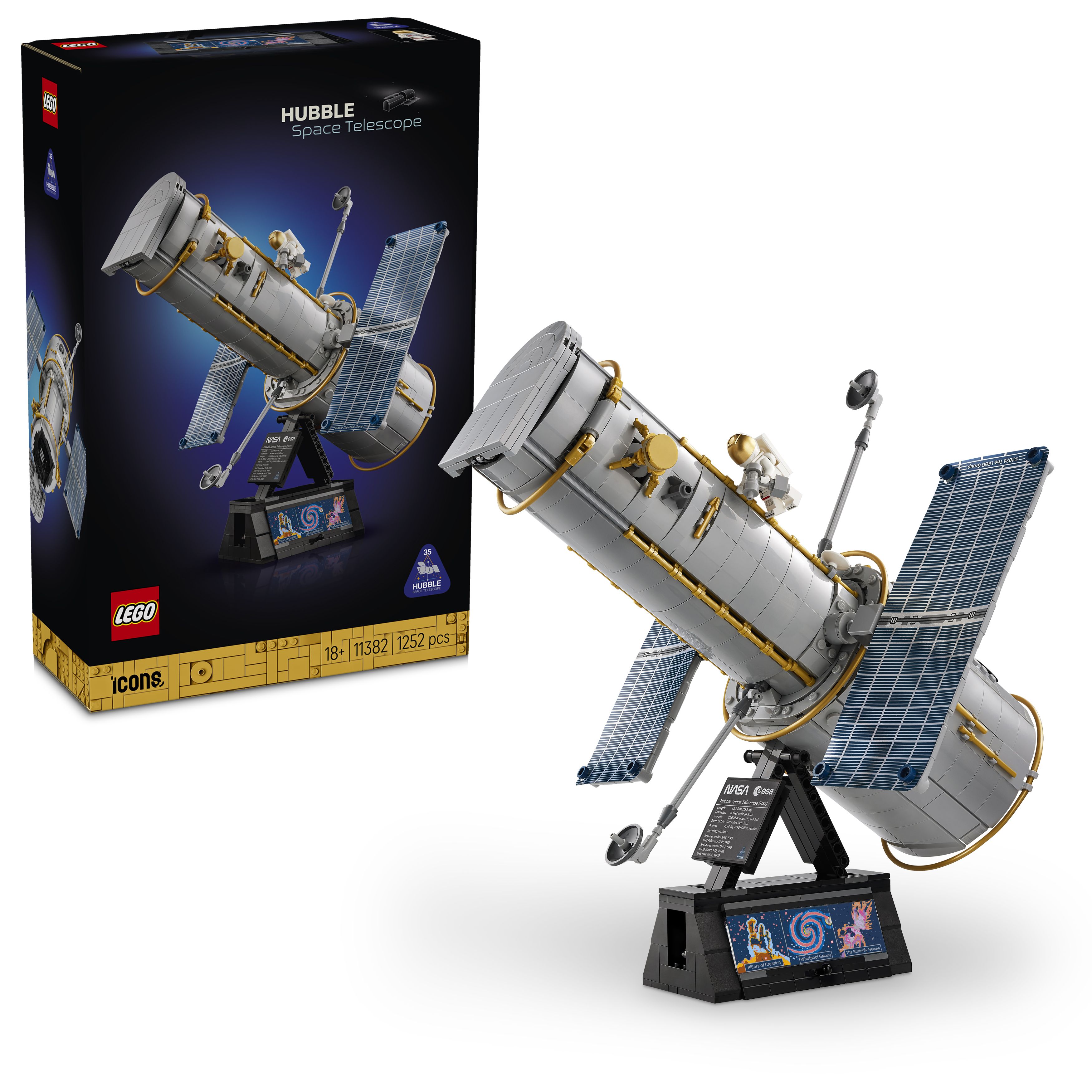 [PREVENTA] LEGO® 11382 Icons Telescopio Espacial Hubble – Kit de Maqueta 3D STEM