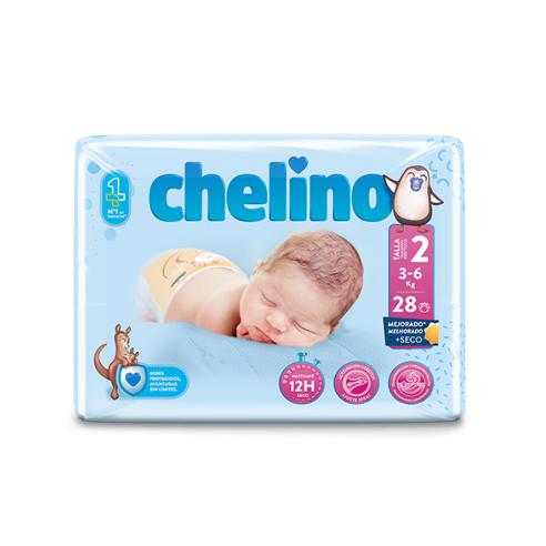 Chelino Talla 2 3-6 kg 28 Pañales