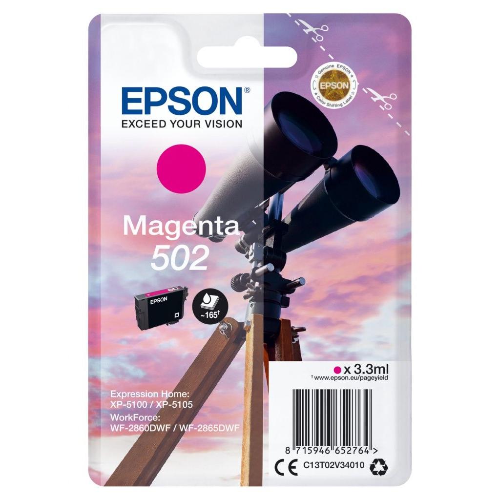 Epson - Cartucho de tinta C13T02V34010 para impresoras Epson Expression Home y WorkForce, pigmento resistente a la decoloración, hasta 165 páginas