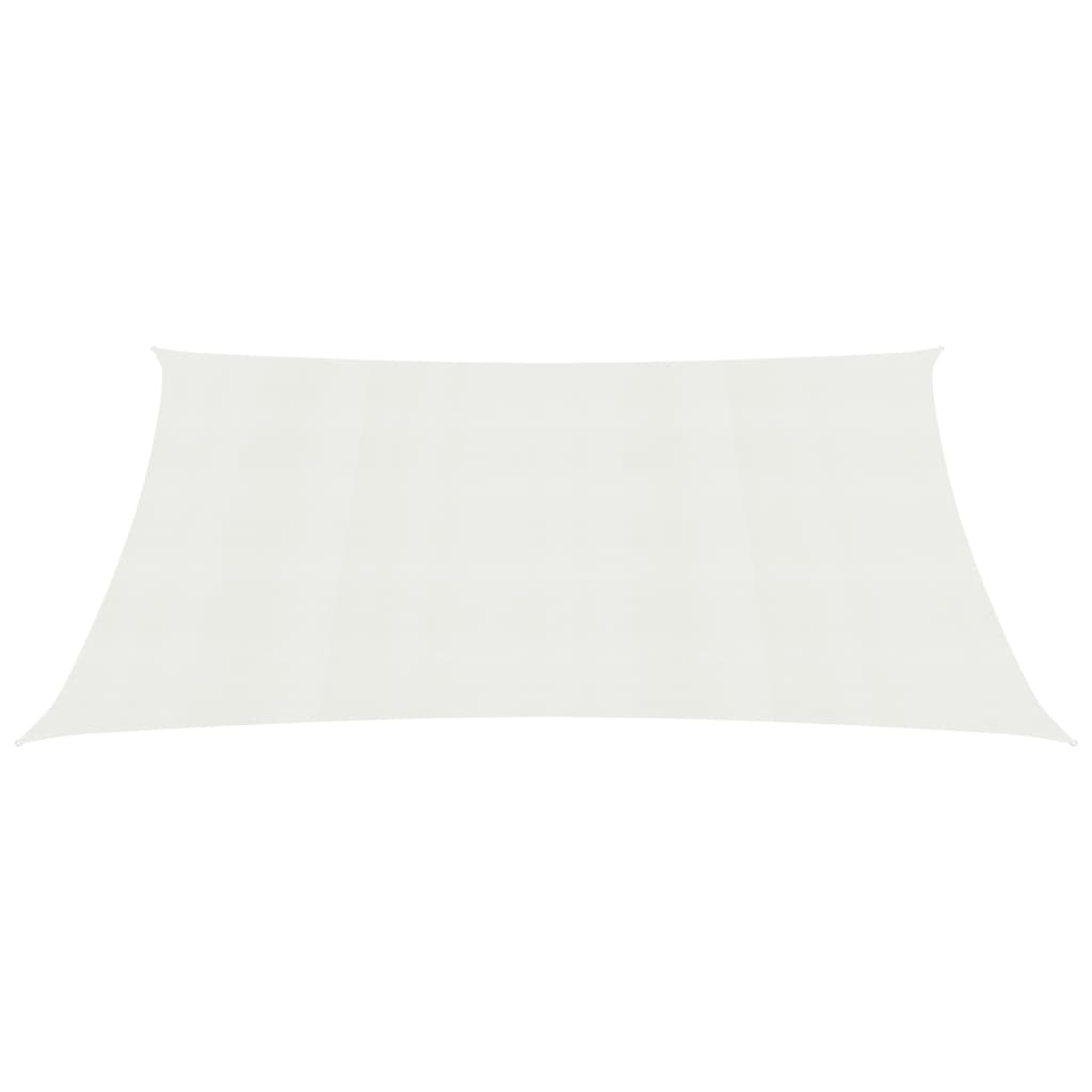 vidaXL Toldo de vela blanco HDPE 160 g/m² 4x7 m
