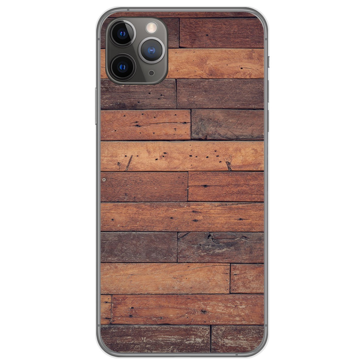 Tumundosmartphone Funda Gel Tpu para Iphone 11 Pro (5.8) diseño Madera 03 Dibujos