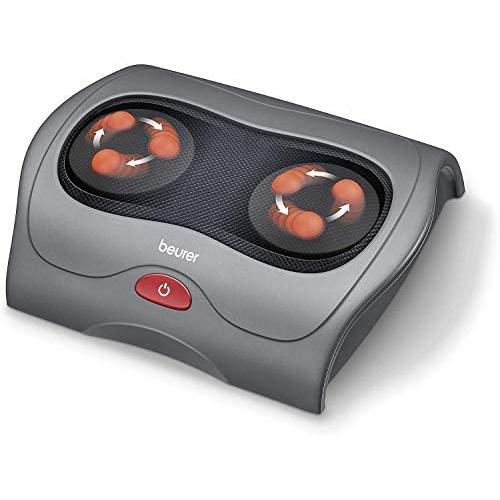 Beurer FM39 Shiatsu Massage Device with Heat, 25W, gray color, ideal for relaxation and muscle relief, perfect as a foot massager.