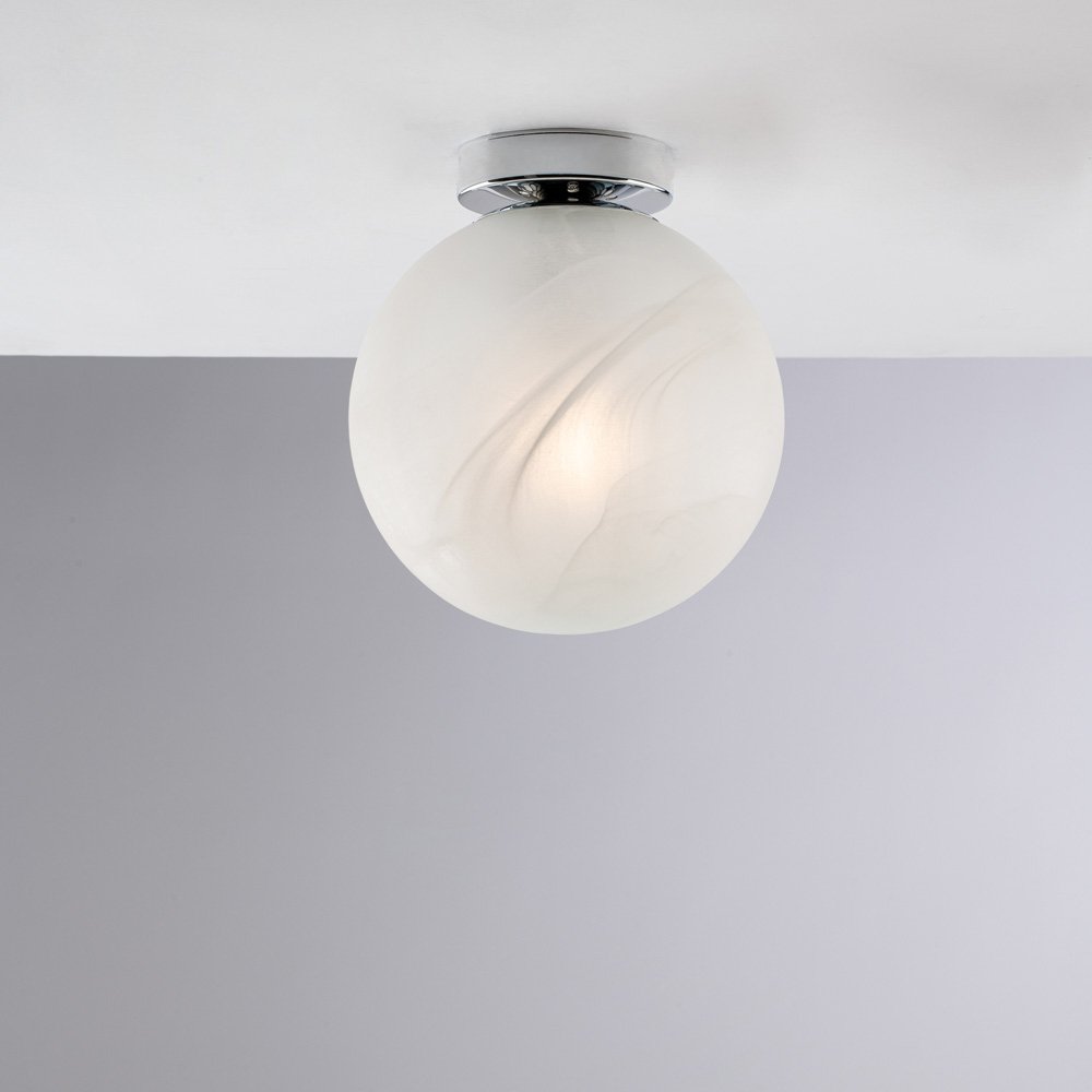 Lámpara de techo moderna Olaf Cromo 1 Luz E27