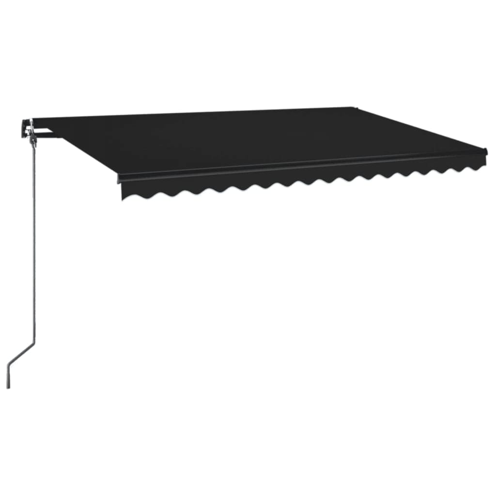 vidaXL Toldo Retráctil Poliéster y Acero 400 x 350 cm Multicolor