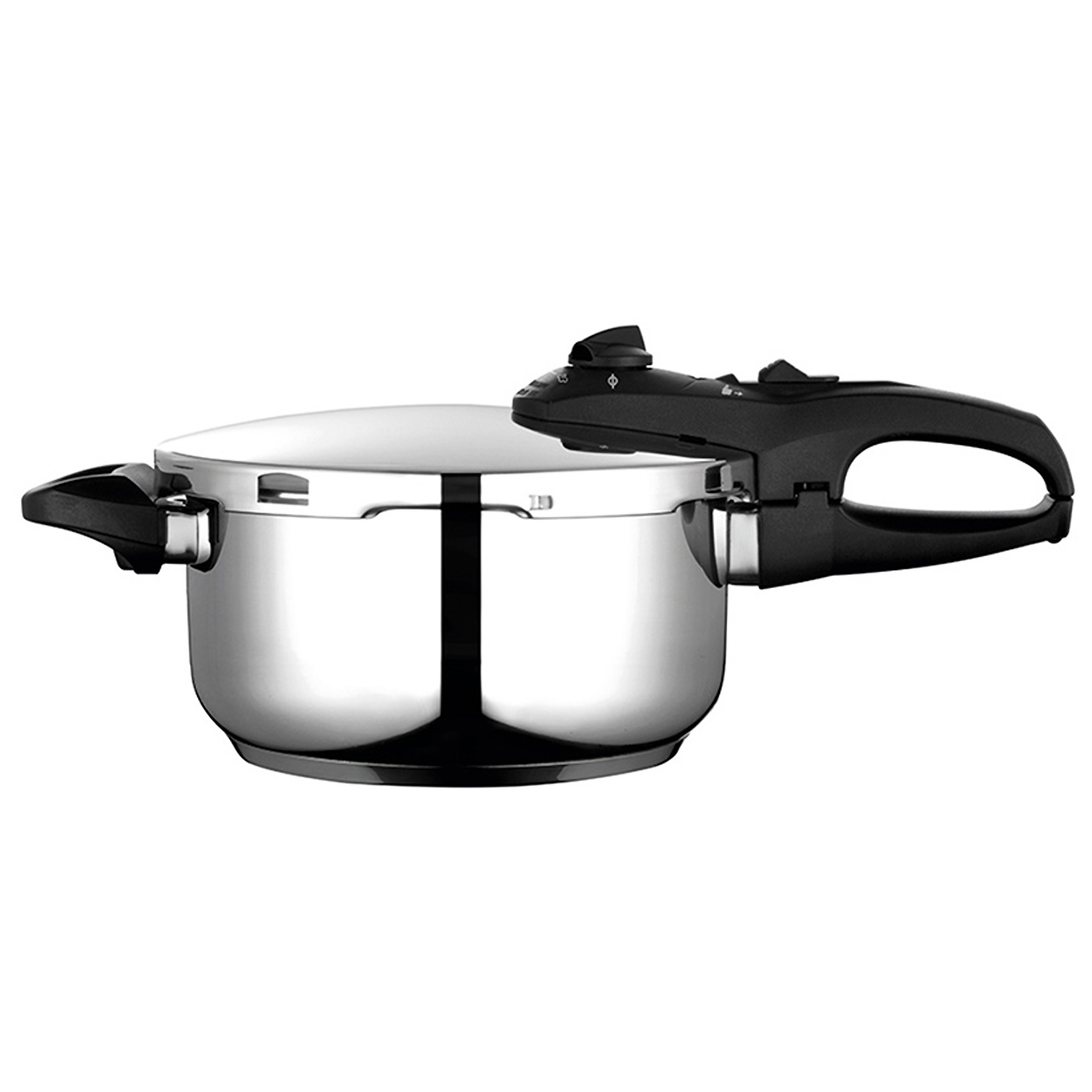 Fagor Duo - Olla Express Rápida de Acero Inoxidable 18/10, Todo Tipo de Cocinas, INDUCCIÓN, 2 niveles de presión, 5 Sistemas de Seguridad