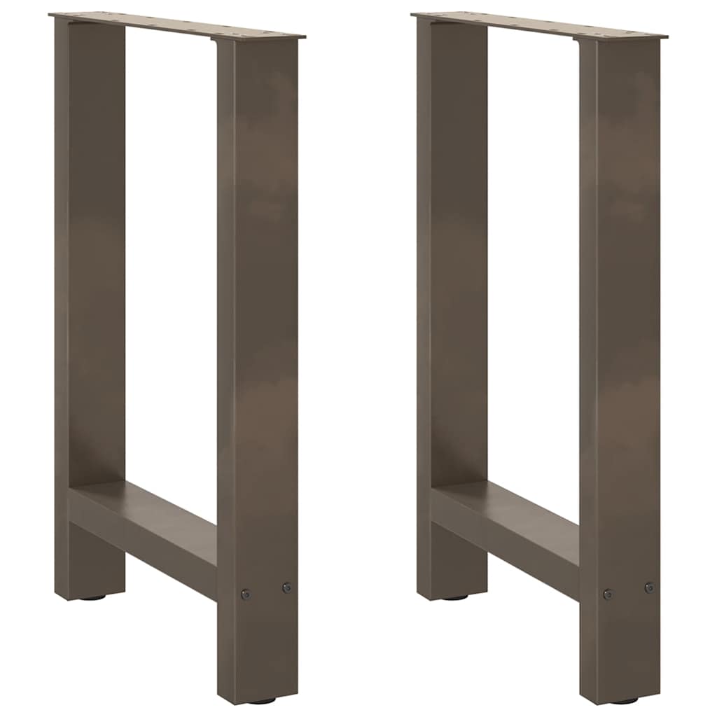 vidaXL Patas para mesa de comedor (2 unidades, 50 x 72-73 cm, acero)