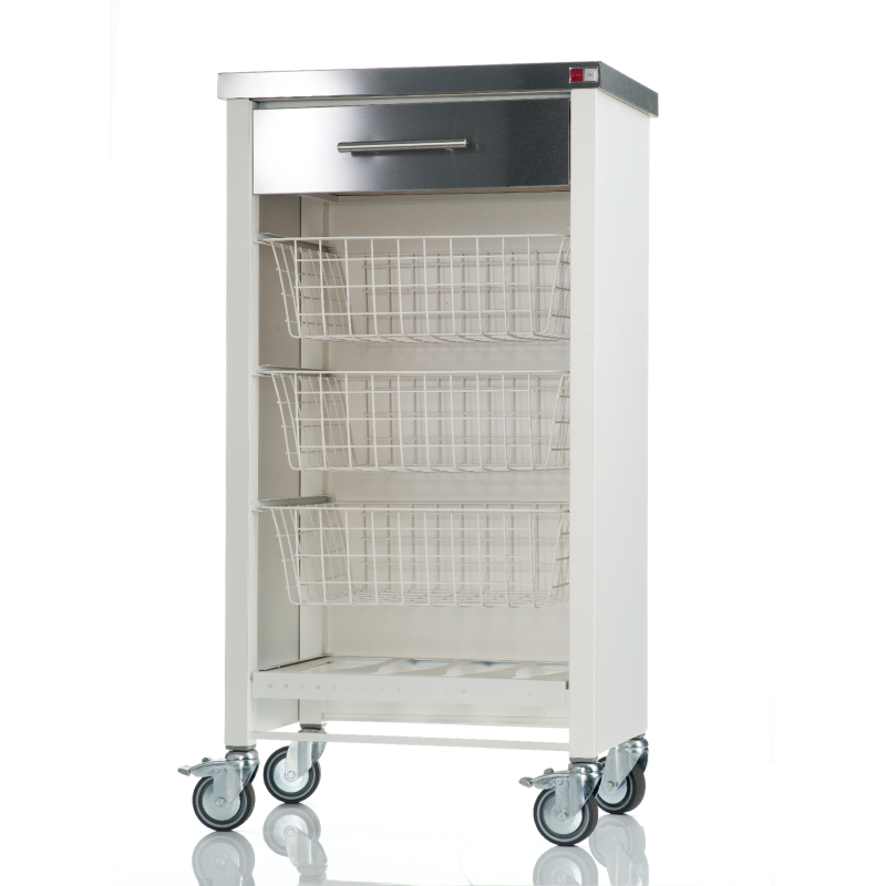 DON HIERRO - Carro de cocina con ruedas, verdulero CHELSEA, encimera en Acero Inoxidable