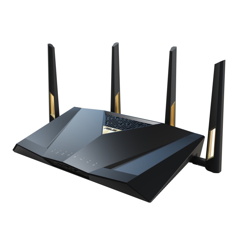 ASUS - RT-BE88U router inalámbrico 10 Gigabit Ethernet Doble banda (2,4 GHz / 5 GHz) Negro, Gris 90IG08V0-MO3N0V