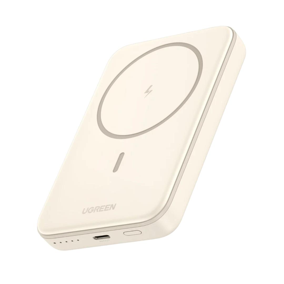 UGREEN Nexode PowerBank Magnético 10000mAh 20W | Power Bank Batería Magnética Externa Portátil de Carga Rápida con Salida y Entradas Tipo C USB C | Cargador Inalámbrico Wireless Compatible con iPhone 17 / 16 / 15 / 14 / 13 / 12 Mini Plus Pro MAX  - Beige