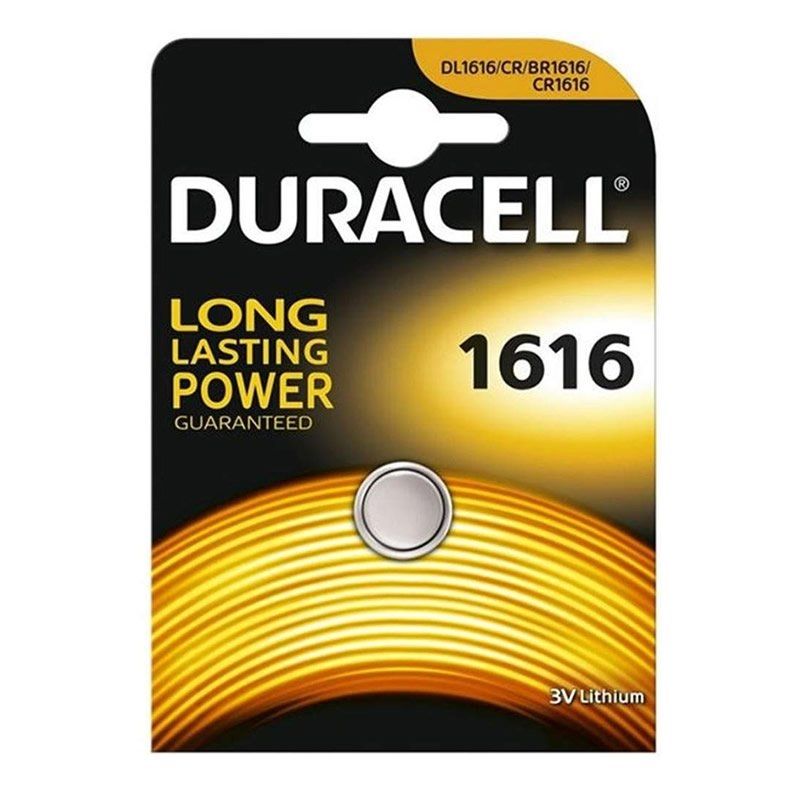 Pila de Botón Duracell CR1616/3V - Larga Duración, Alta Calidad