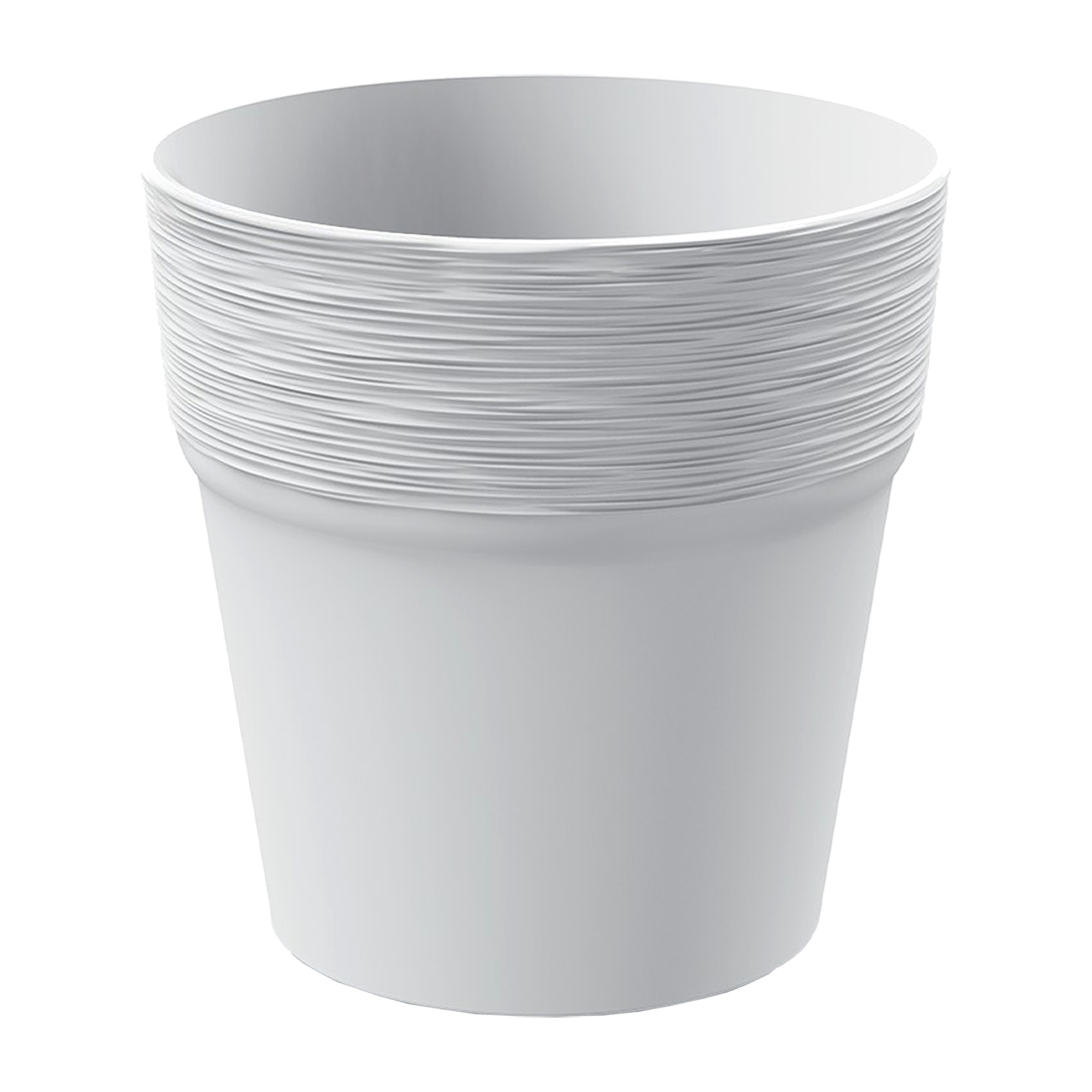 Prosperplast Maceta FURU 122x122x122 Gris Claro Resistente a la Intemperie