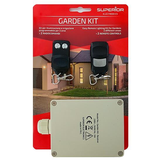 Superior Kit Mandos Inalambricos para Jardines y Exteriores con Centralita A 433MHZ
