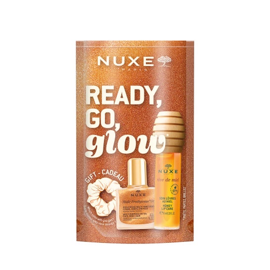 Nuxe Glow On The Go - Tratamiento Labial Miel + Huile Or 10 ml + Regalo