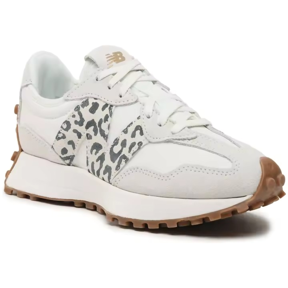 New Balance 327 Zapatillas Casuales Para Mujer de Leopardo Combinado con Blanco