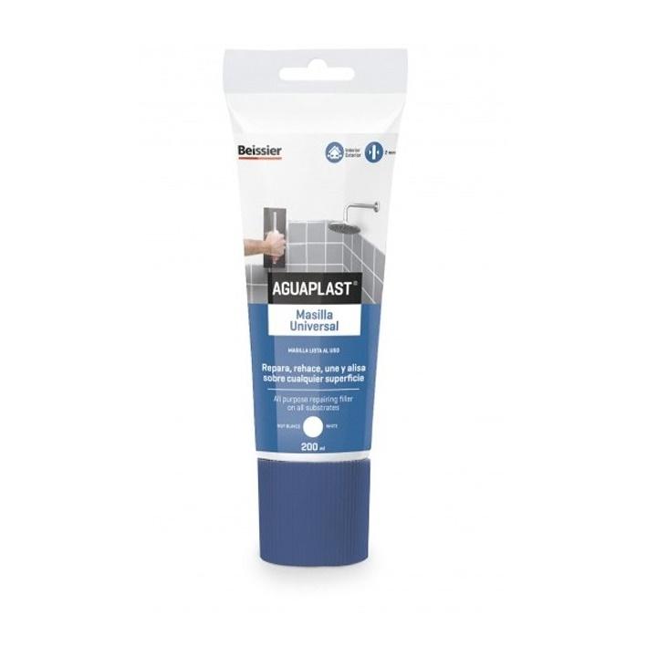Masilla Aguaplast Universal Beissier lista Para Repara, Rehace, Une y Alisa sobre Cualquier Superficie en tubo de 200ml o cubo de 1kg