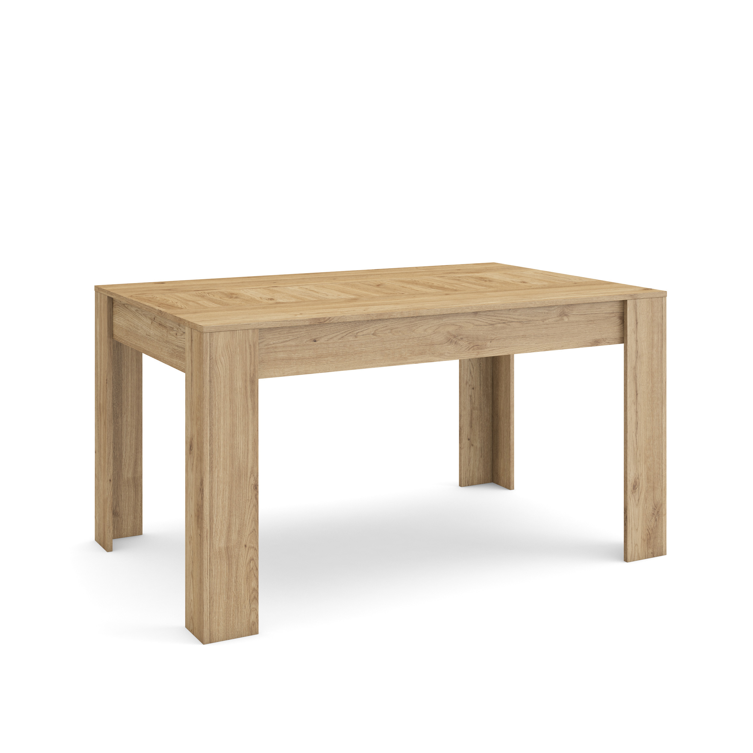 Skraut Home, Mesa Comedor, Mesa Fija Cocina y Salón, 140x90x76cm, Para 6 comensales, Muebles Comedor, Estilo Moderno