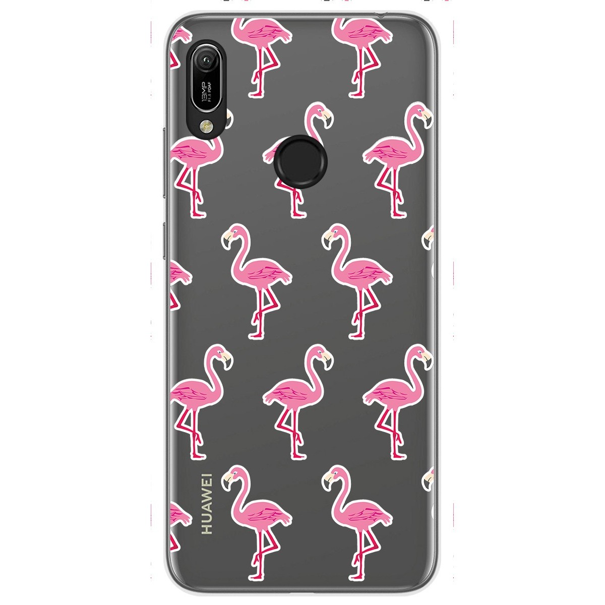 Tumundosmartphone Funda Gel Transparente para Huawei Y6 2019 / Y6s 2019 diseño Flamenco Dibujos
