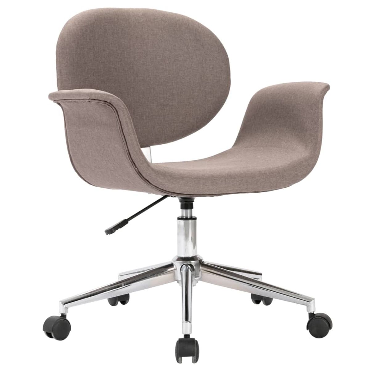 Silla de escritorio Notte giratoria con altura regulable gris 80-87,5x67x62 cm