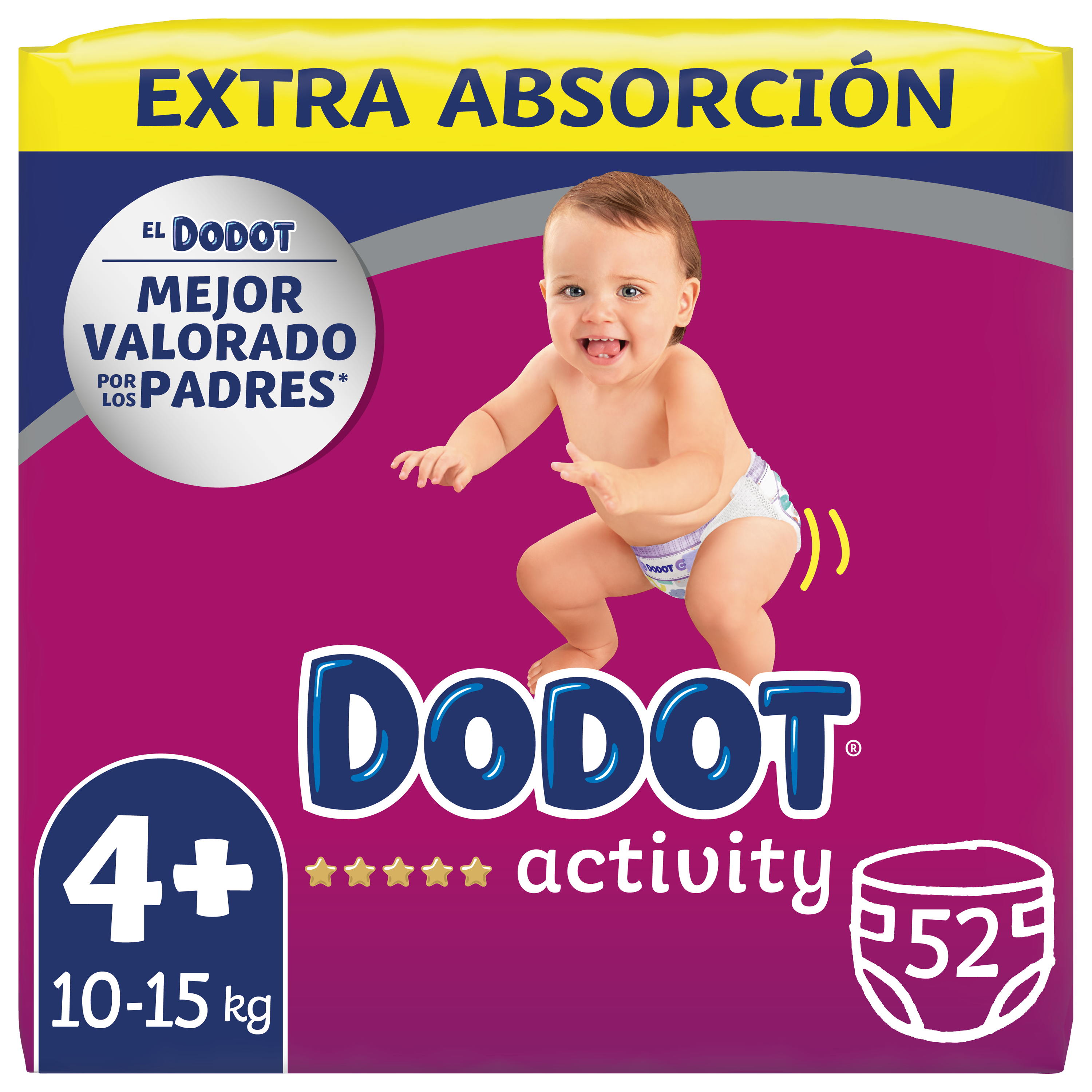Pañales Dodot Bebé Activity Talla 4 (9-14 kg) – 192 unidades – Shopavia