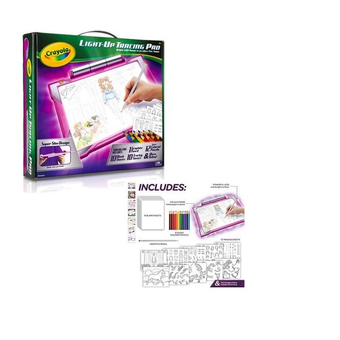 CRAYOLA PIZARRA CON LUZ CRAYOLA PARA DIBUJAR CRAYOLA 35x5x30 Cms.