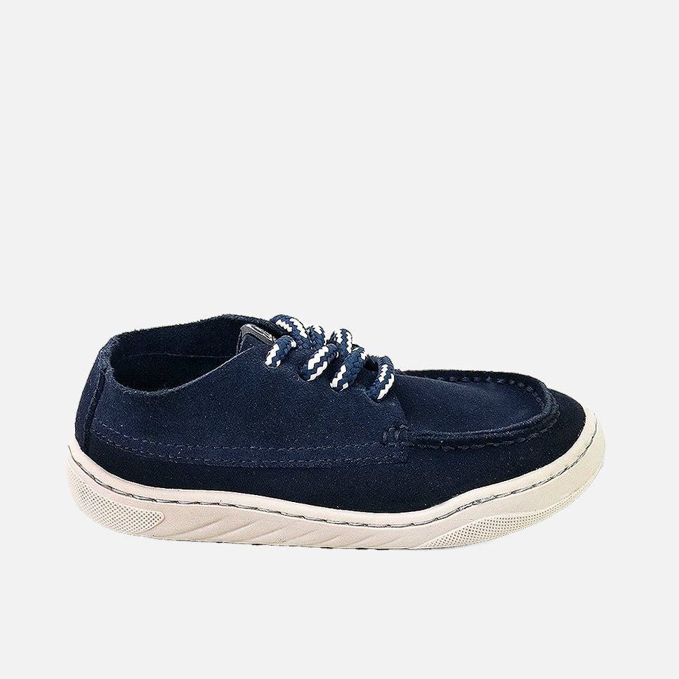 Náutico barefoot deportivo de serraje azul marino Elisoft | Eli 1957