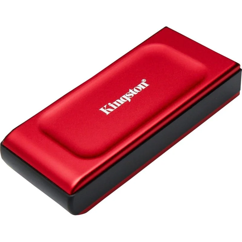 Kingston xs1000 disco duro solido portatil ssd 1tb usb 3.2 - color rojo