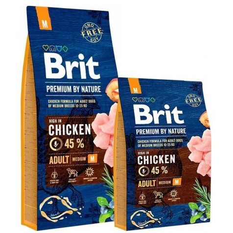 Brit - Brit Premium Adulto Raza Mediana De Pollo 3 Kg