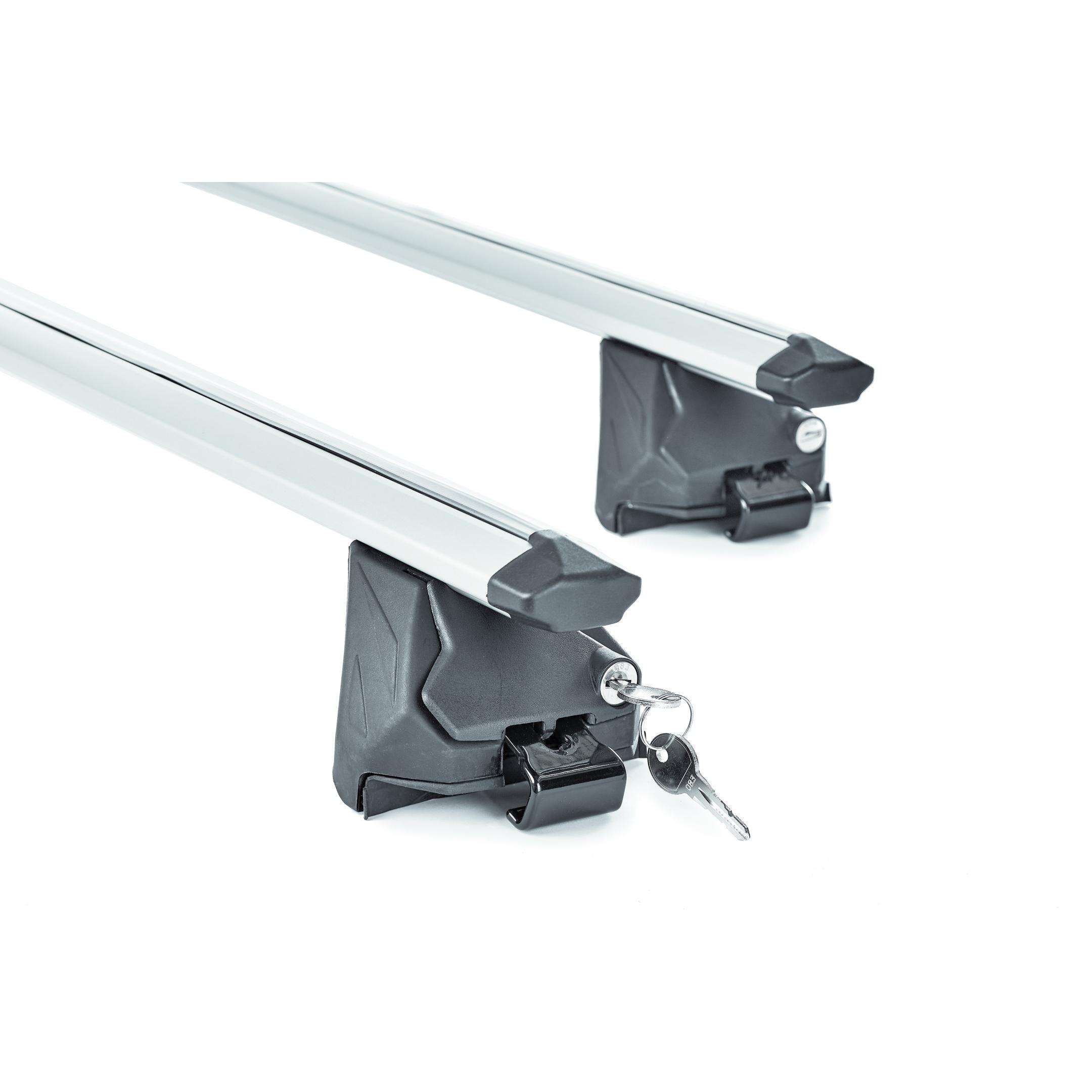 Barras de Techo GREEN VALLEY EDGE para Railing Integrado | Aluminio | 100 kg | Antirrobo | 112–120 cm