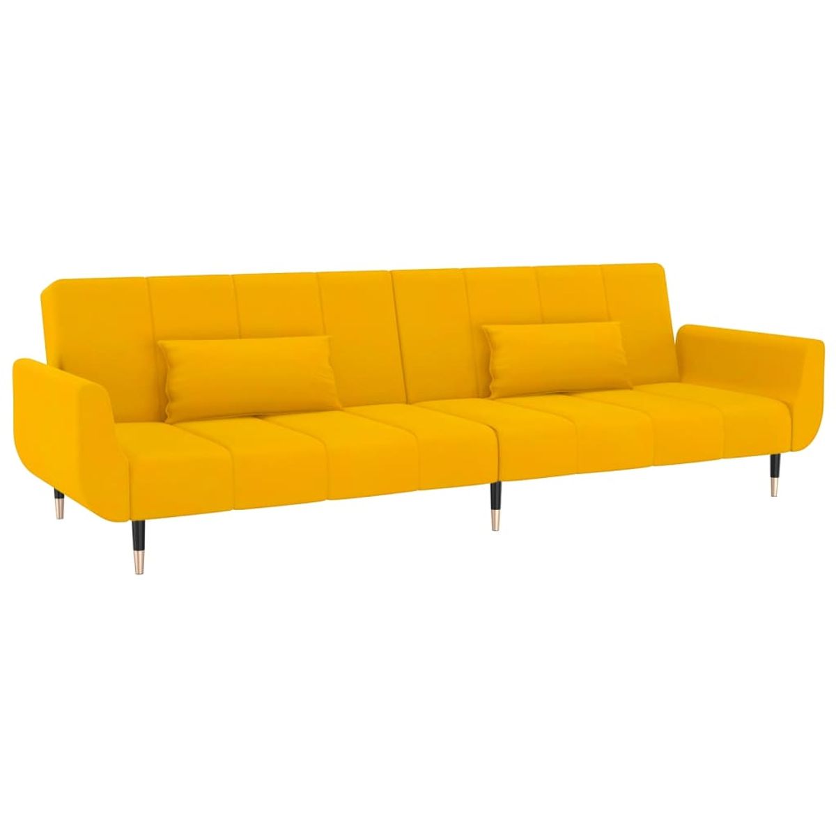 Sofá cama Hirina 2 plazas respaldo ajustable con almohadas 69x220x84,5 cm