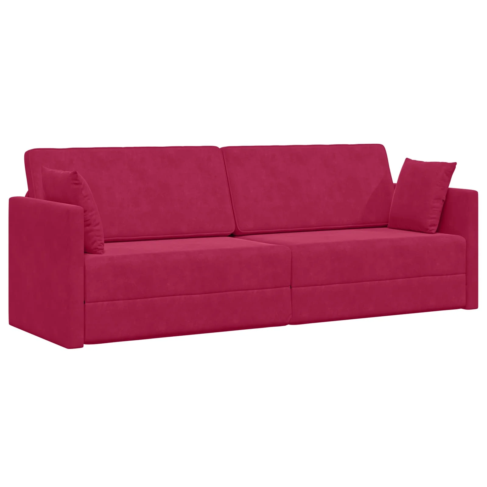 Sofá-cama de piso 200cm Rojo vino Terciopelo