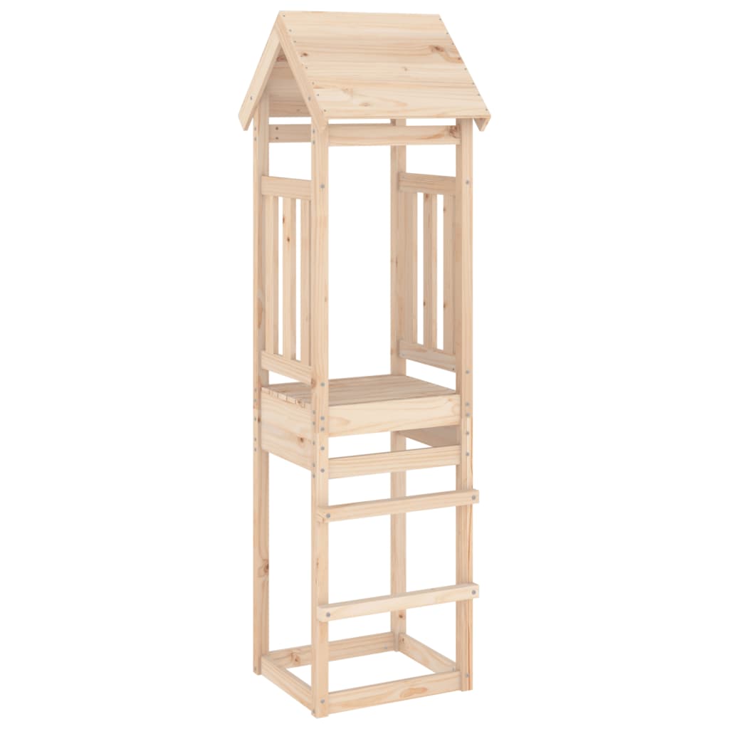vidaXL Torre de juegos Parque infantil de exterior Casa de Juegos Niño 52,5x46,5x206,5 cm Material Madera maciza douglas, Madera de pino maciza, Madera maciza de pino impregnada