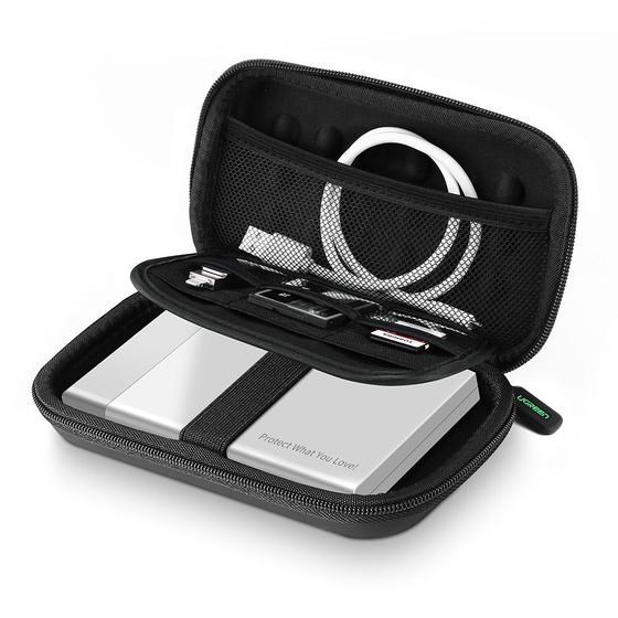 Ugreen 40707 funda para disco duro externo Funda de protección EVA (Etileno Acetato de Vinilo) Negro