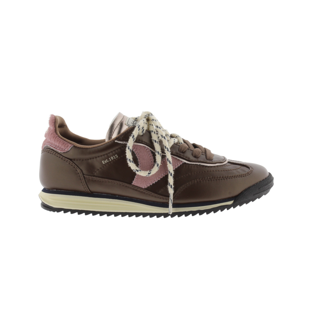 Victoria Saturno Zapatillas metalizadas con piezas de serraje y suela en sierra 1158117