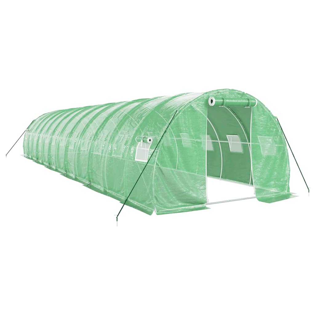 vidaXL Invernadero con estructura de acero verde Multitalles