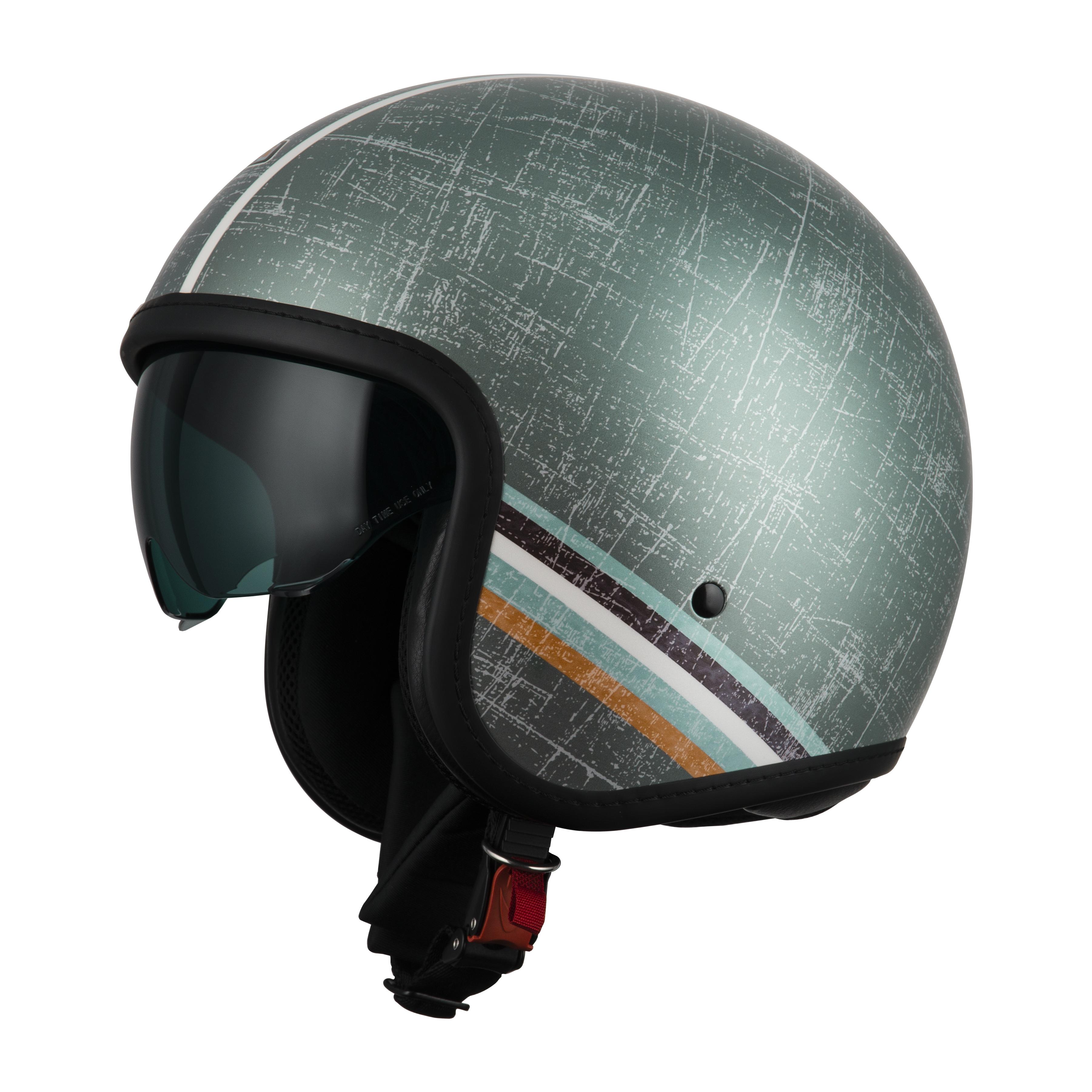 NZI Casco de Moto Jet Rolling 4 Sun - Homologación UNECE R.22.05 - Diseño Gráfico - Tallas Variadas