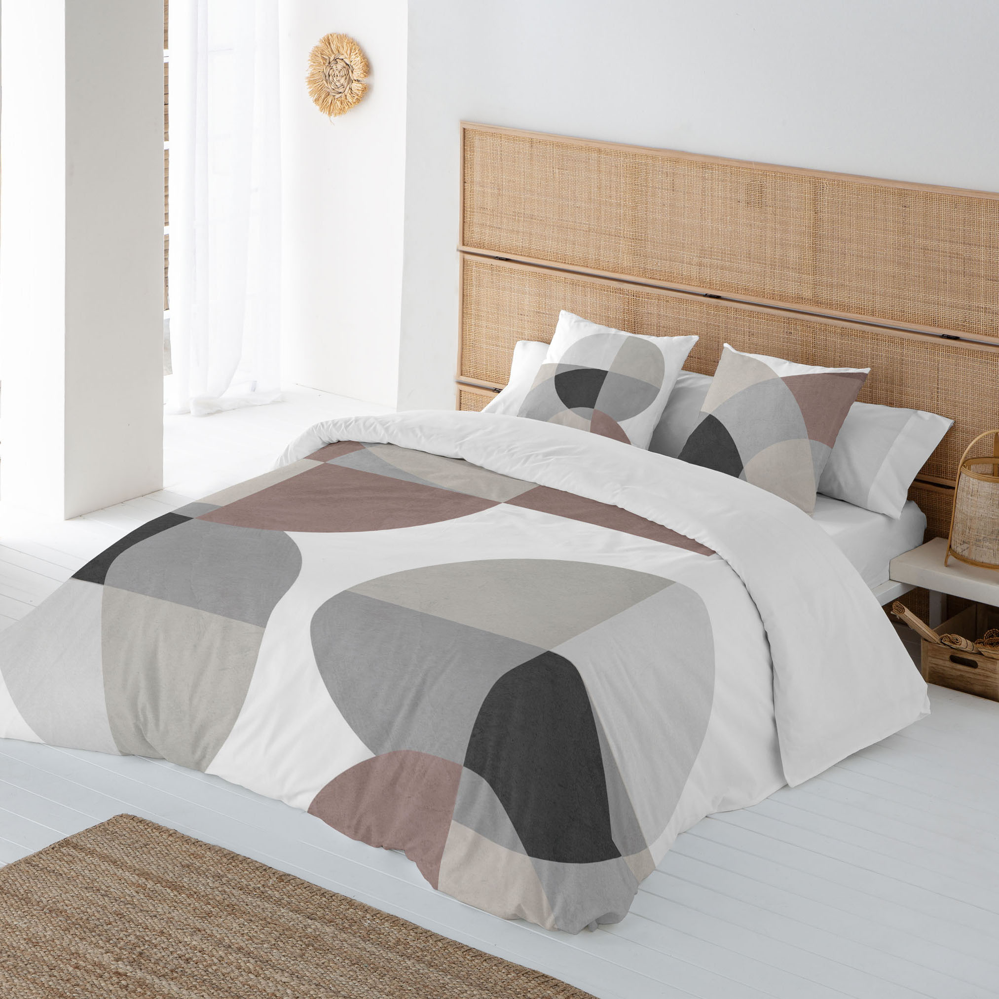 ICEHOME - Funda Nórdica Estampada 100% Algodón Extrasuave - Juego de Cama 2/3 Piezas Funda de Edredón y 1 o 2 Fundas de Almohada - Cama 90/135/150/180 - Fabricado en España
