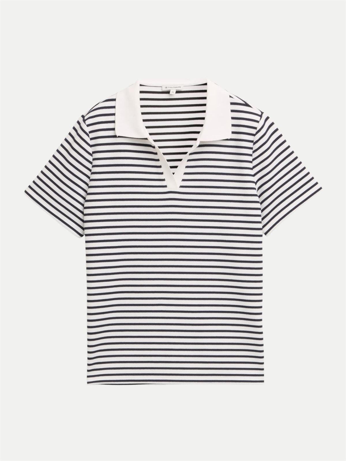 Polo TOM TAILOR 1050437 39768 Blue offwhite stripe structure