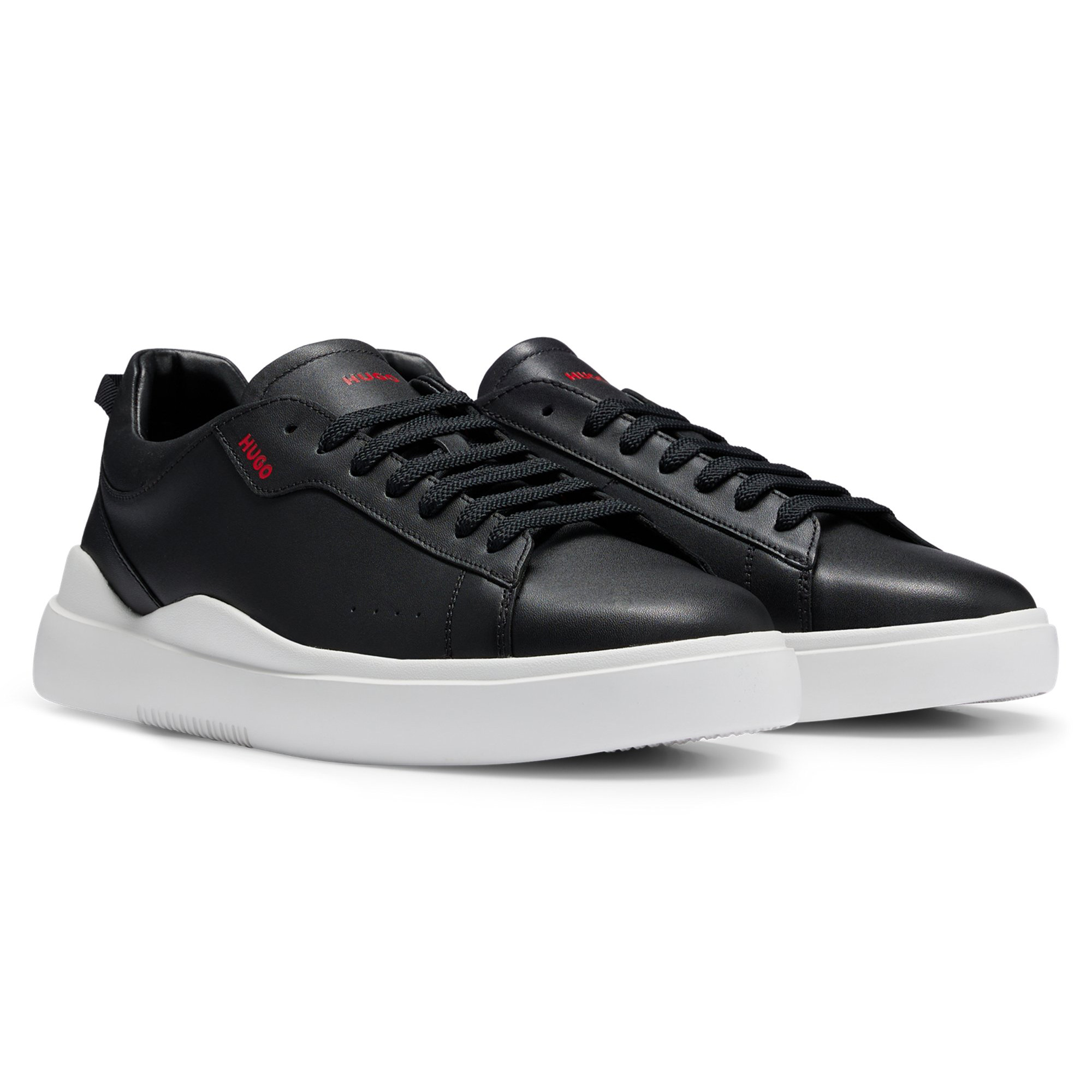 HUGO Deportivas para hombre - Blake Tenn lt, bajas, cordones, piel auténtica, logo Blake_Tenn_lt_N