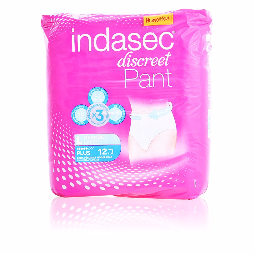 Indasec - Indasec
 | PANT PLUS talla grande 12 u | Higiene |