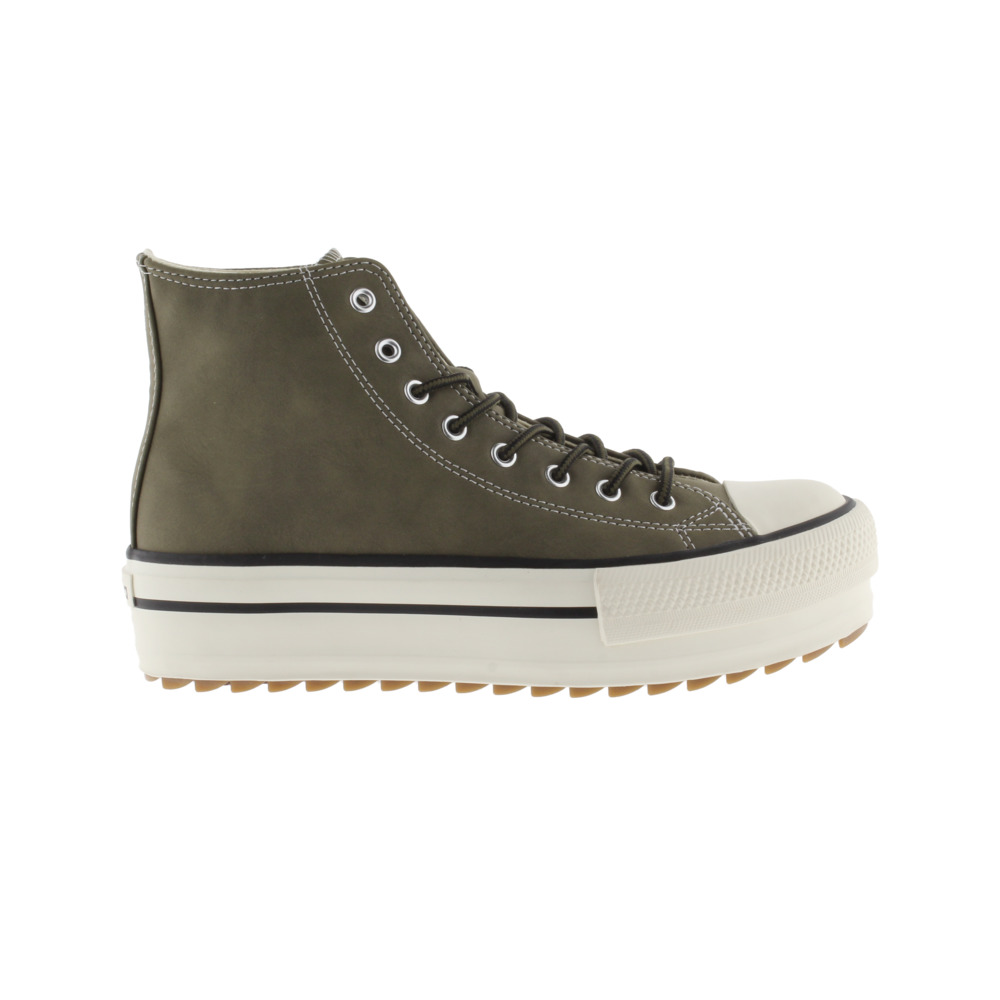 Victoria Tribu Zapatillas abotinadas de efecto piel con sello retro y suela doble en sierra 1061123