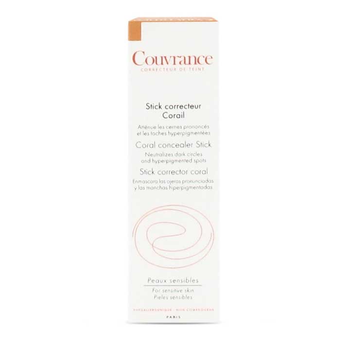 Avène Corrector Facial Avene Couvrance Coral 3,5g - Protección UV y Resistente Al Agua