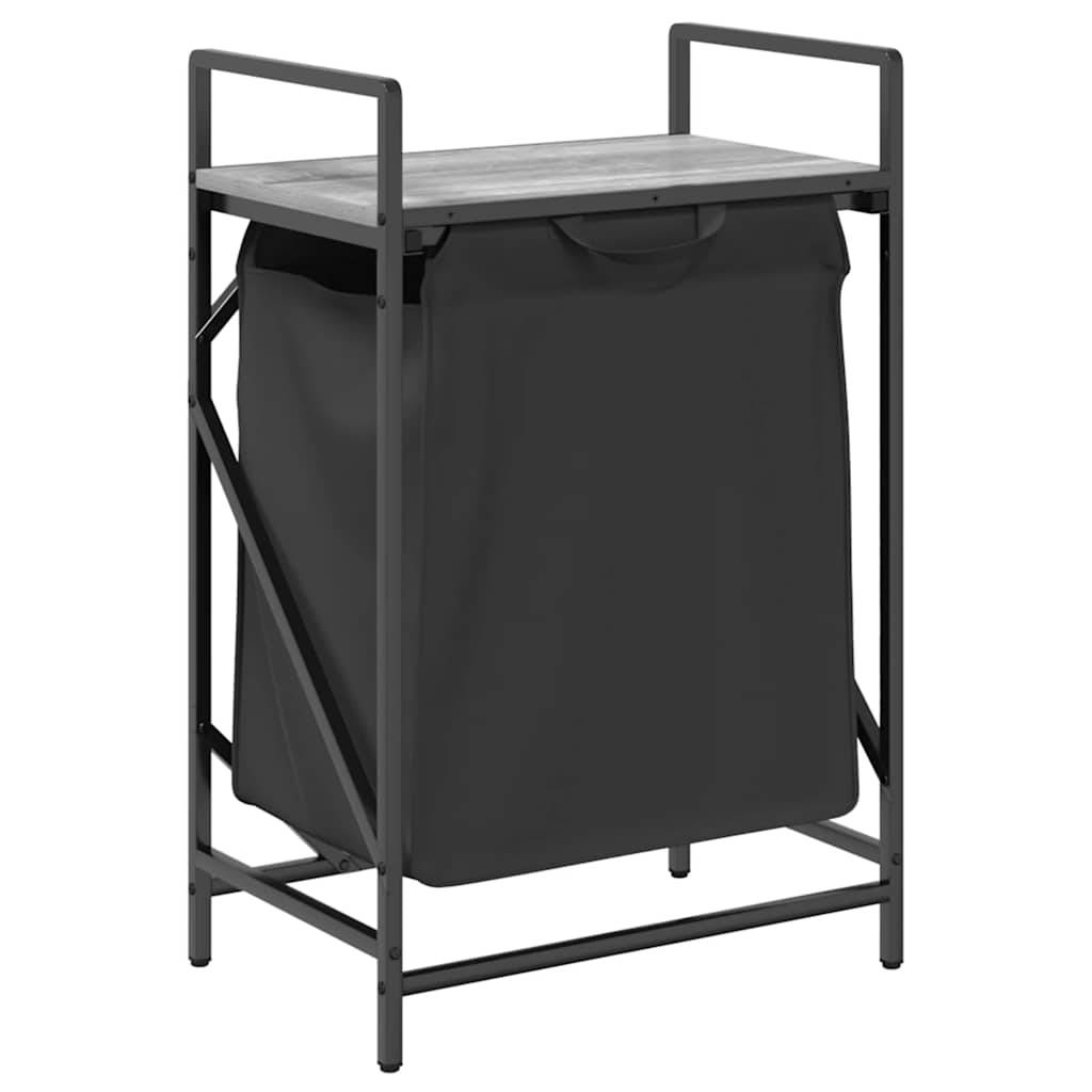 vidaXL Cesto de ropa de 1 compartimento con estante