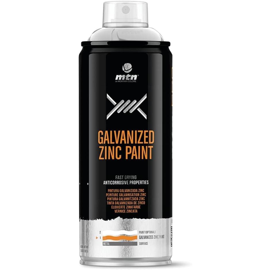 Pintura en Spray MTN GALVANIZADO EN FRIO ZINC MATE 400ML